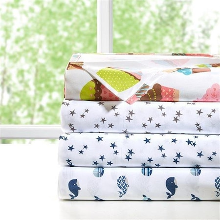 Mi Zone Mi Zone MZ20-0539 Printed Sheet Set - Blue; Twin Size MZ20-0539